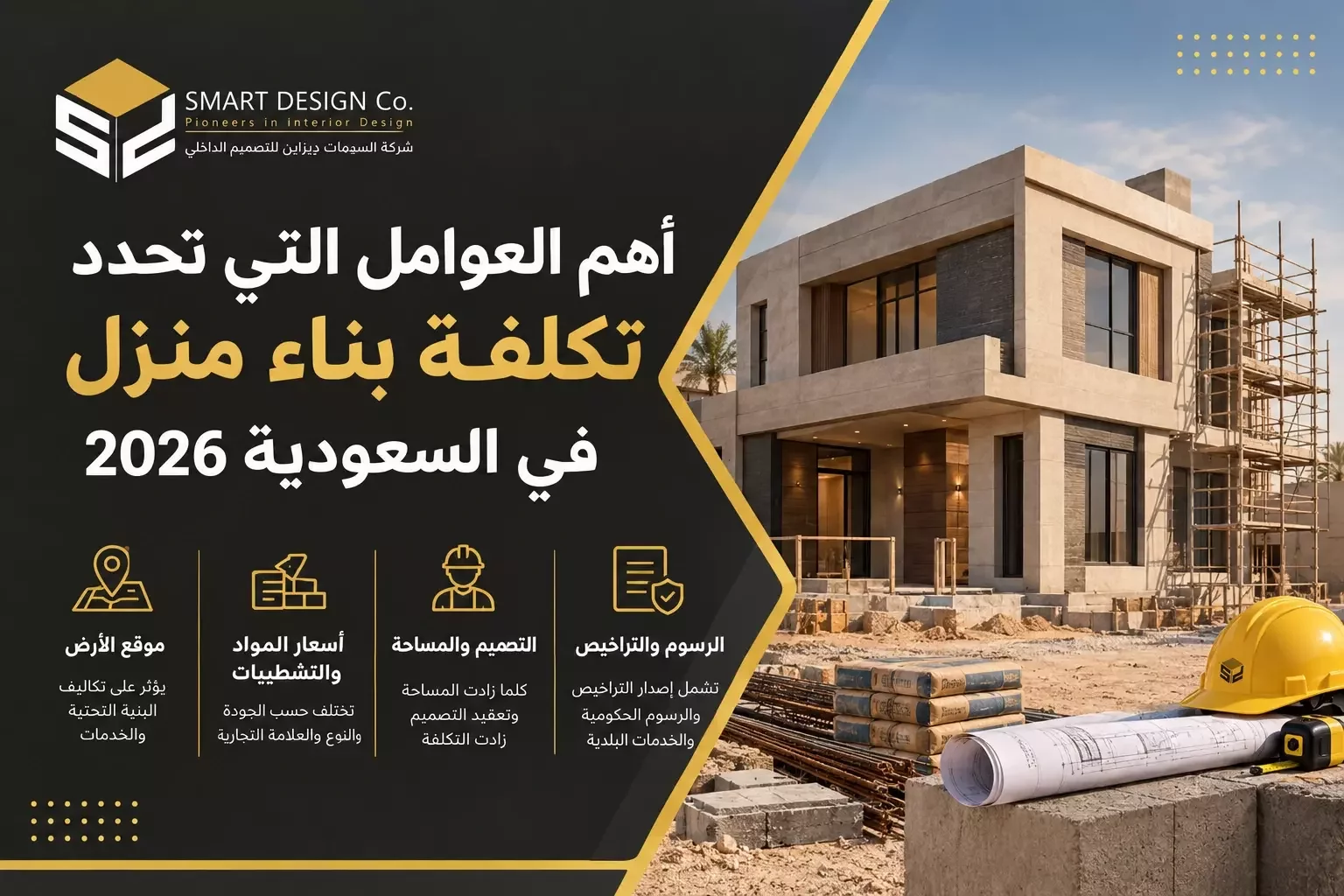 أهم العوامل التي تحدد تكلفة بناء منزل في السعودية 2026